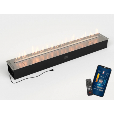 Автоматический биокамин Lux Fire Smart Flame 1800 RC INOX