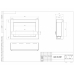 Биокамин SteelHeat WALL ONE 800 черный